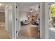 Inviting home office with French doors, stylish decor, and ample natural light at 8915 W Quarto Pl, Littleton, CO 80128