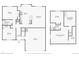 Detailed floor plan showcasing the layout of a home with multiple bedrooms, bathrooms, living spaces, and a garage at 2085 S Deframe St, Lakewood, CO 80228