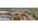 Aerial view of townhomes highlighting its proximity to local shopping centers and roadways at 7110 S Gaylord St # O7, Centennial, CO 80122