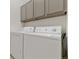 Laundry room features full size washer and dryer at 18489 E Columbia Cir, Aurora, CO 80013