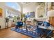 Sunlit living room showcasing vaulted ceilings, large windows, and elegant decor at 18489 E Columbia Cir, Aurora, CO 80013