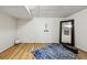 Finished basement with a yoga mat and mirror on the wall perfect for exercise at 2390 N Springwood Ct, Lafayette, CO 80026