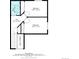 Upper level floor plan showing bedroom and bathroom layouts with clear dimensions and square footage at 8129 Locust Dr, Littleton, CO 80125