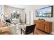 Living area with hardwood floors and modern furniture at 1342 Lipan St, Denver, CO 80204