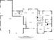 Floor plan with primary bedroom, two additional bedrooms, living spaces and an attached three car garage at 39200 E 148Th Ct, Keenesburg, CO 80643