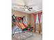 This spacious game room offers a fun and recreational indoor basketball setup for Gathering and friends at 39200 E 148Th Ct, Keenesburg, CO 80643