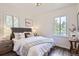 Cozy bedroom features a comfortable bed, stylish decor, and lots of natural light at 1901 S Adams St, Denver, CO 80210