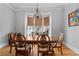 Dining room with a large wooden table, decorative chairs, and a chandelier at 728 N Ogden St, Denver, CO 80218