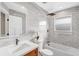 Well-lit bathroom featuring modern fixtures and stylish finishes at 3437 N Jackson St, Denver, CO 80205