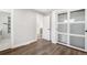 Bedroom with double closets and wood floors at 3437 N Jackson St, Denver, CO 80205