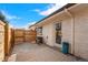 Private backyard patio with stylish rug at 3437 N Jackson St, Denver, CO 80205