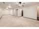 Spacious finished basement with a neutral carpet, white walls, and recessed lighting at 438 N 11Th Ave, Brighton, CO 80601