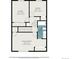 Upstairs floor plan showcasing bedrooms, bath, and hallway at 8624 Mariposa St, Thornton, CO 80260