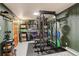 Basement home gym with weight training equipment and storage at 12920 W 24Th Pl, Golden, CO 80401