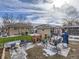 Backyard with swing set and artificial turf at 1333 Hanover St, Aurora, CO 80010