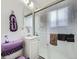 Clean bathroom with shower, sink, and toilet at 1333 Hanover St, Aurora, CO 80010