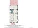 A home floor plan of the first floor including a Gathering room, kitchen, dining area, and living room at 568 Galapago St, Denver, CO 80204