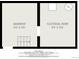 A floor plan featuring dimensions of the basement and the electrical room at 568 Galapago St, Denver, CO 80204