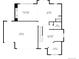 First floor plan showcasing the layout of the kitchen, living room, garage and Gathering room at 10049 Granby Dr, Commerce City, CO 80022