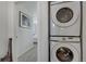 Conveniently placed stacked washer and dryer adjacent to the bedroom at 11440 E Martin Luther King Jr Blvd, Denver, CO 80238