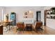 Inviting living room featuring hardwood floors and stylish furnishings at 2120 N Poplar St, Denver, CO 80207