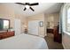 Bedroom with carpet floors, large closet and a small sitting area at 350 Andromeda Ln, Castle Rock, CO 80108