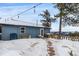Backyard with stone walkway and fenced area with a serene mountain vista at 8537 S Doubleheader Hwy, Morrison, CO 80465