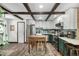 Well-appointed kitchen with white cabinets, stainless steel appliances, and a stylish backsplash at 8537 S Doubleheader Hwy, Morrison, CO 80465
