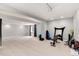 Large basement space featuring carpeted floors and recessed lighting, suitable for a recreation or workout area at 13093 Hudson St, Thornton, CO 80241