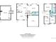 Floorplans of the first, second and third floor combined in a single image at 13093 Hudson St, Thornton, CO 80241