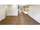 Open basement area with new floors, recessed lighting, and view to upper level at 6757 Lee St, Arvada, CO 80004