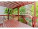 A cozy backyard deck has a pergola and overlooks a lush lawn at 79 Huron Ct, Boulder, CO 80303