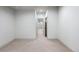 Unfurnished basement room with recessed lighting, neutral walls, and carpet flooring at 1308 Stuart St, Denver, CO 80204