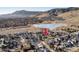 Aerial view of the neighborhood showcasing the community's proximity to the lake and walking trails at 780 Utica Ave, Boulder, CO 80304