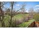 View of the backyard with an open green space with an open space surrounded by trees at 10624 W Berry Pl, Littleton, CO 80127