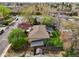 Aerial view of the backyard, showcasing the covered patio and well-maintained lawn at 5485 S Lakeview St, Littleton, CO 80120