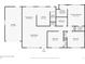 Detailed floor plan showcasing the layout of the first floor with dimensions for each room at 5485 S Lakeview St, Littleton, CO 80120