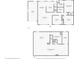 Floor plans showing the layout of both the main and basement levels of the house at 5485 S Lakeview St, Littleton, CO 80120