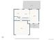 Detailed first floor plan showcasing the kitchen, living room, and deck layout at 7720 Brown Bear Way, Littleton, CO 80125