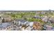 Neighborhood aerial view, showcasing the homes, streets, and nearby park at 3045 Arapahoe St, Denver, CO 80205
