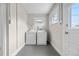 Functional laundry room with modern appliances for efficient laundry tasks at 3045 Arapahoe St, Denver, CO 80205