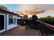 Inviting back deck, perfect for relaxation, with great views of the beautiful sunset at 16291 E 7Th Dr, Aurora, CO 80011