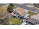 Birds eye view of a two-story home and spacious backyard at 835 S Geneva St, Aurora, CO 80247