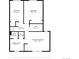 Second floor plan featuring three bedrooms and two bathrooms at 835 S Geneva St, Aurora, CO 80247