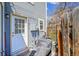 Backyard featuring a backdoor and a fence at 1662 S Blackhawk Way # A, Aurora, CO 80012