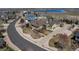 Beautiful aerial view of a home, showcasing the landscaping, three car garage, lawn, and neighborhood at 3545 Cottonwood Cir, Longmont, CO 80504