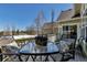 Outdoor patio area with seating, perfect for relaxing and entertaining at 3545 Cottonwood Cir, Longmont, CO 80504