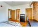 Bedroom boasts hardwood floors and access to many doorways at 1465 S Pearl St # 6, Denver, CO 80210