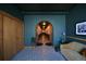 Hallway with unique architectural designs and neutral walls at 1465 S Pearl St # 6, Denver, CO 80210