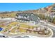 Stunning aerial view of a two-story home with a large yard at 359 Castlemaine Ct, Castle Rock, CO 80104